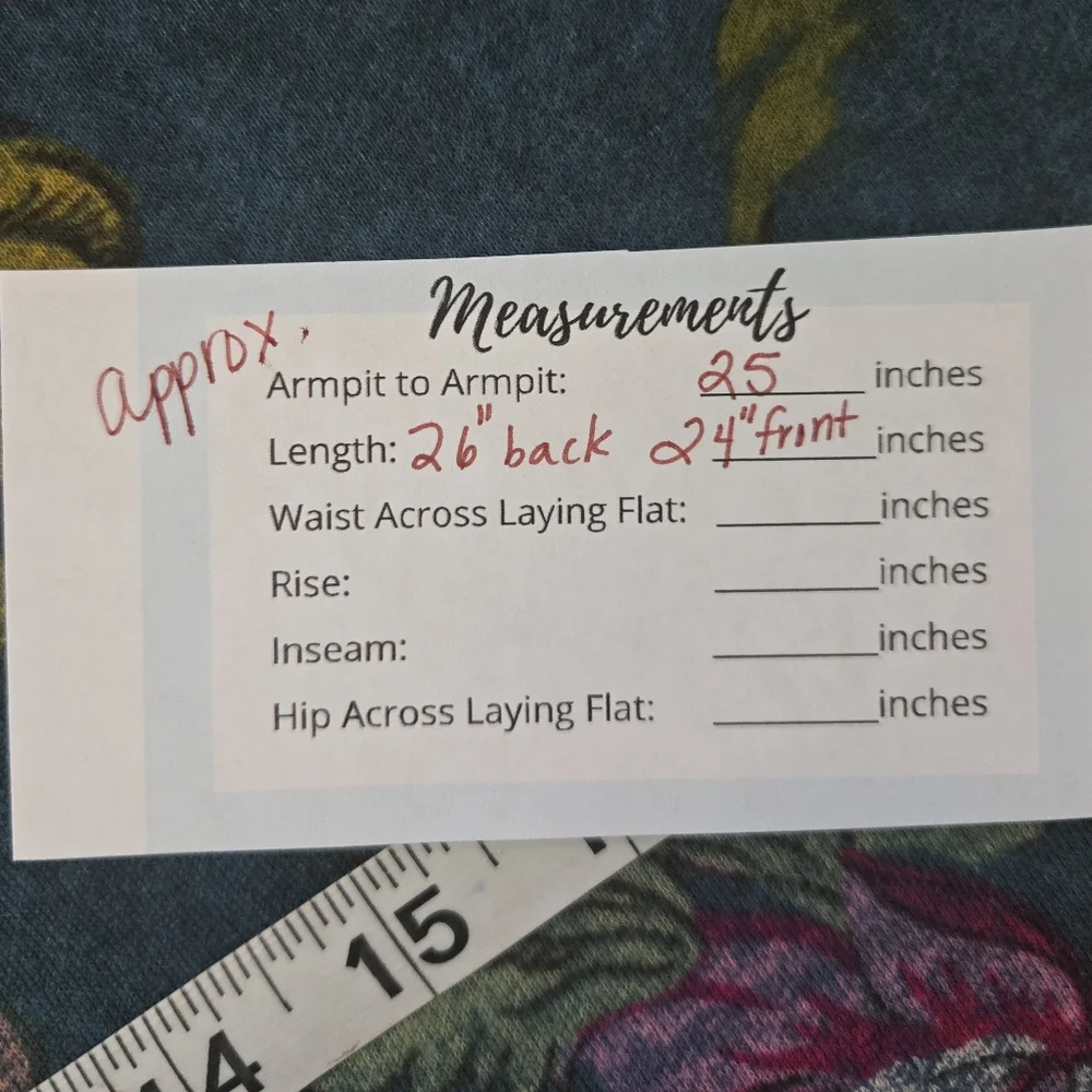 Daily Practice Floral Print Hoodie Sweatshirt Size Large Teal - Picture 6 of 6